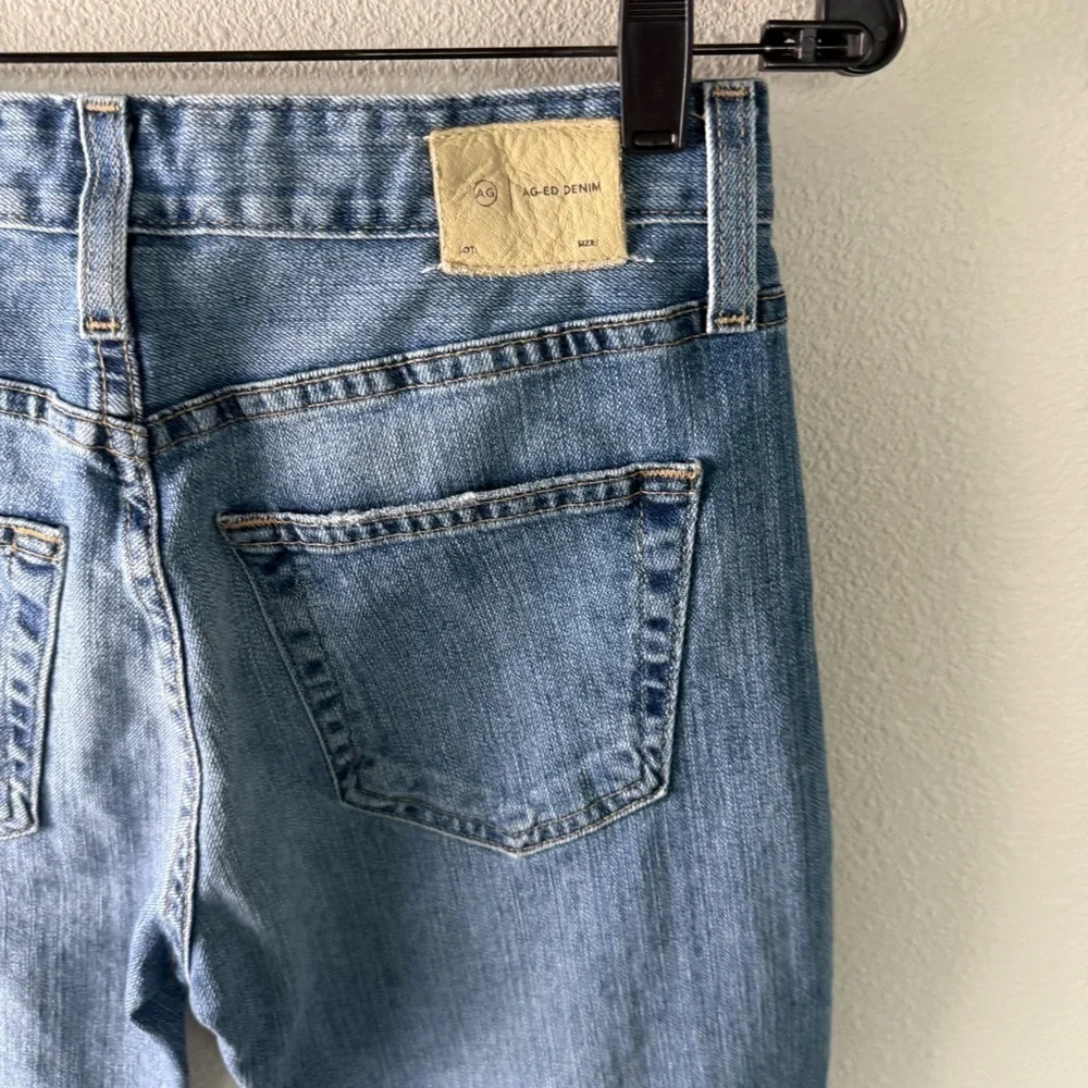 AG Ex-Boyfriend Distressed Slim Fit Jeans 22 Years Landmark Destructed Denim 25